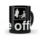Caneca Black The Office Logo Toda Preta