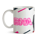 Caneca Bna Personagens Logo Interior E Alça Branca