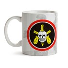 Caneca Bope Logo Faca Na Caveira Interior E Alça Branca