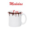 Caneca Branca Chocolate Cerâmica 300ml