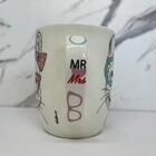 Caneca Branca De Cerâmica Mr Mrs Bulldog Frânces - Wellmix