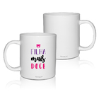Caneca Branca Personalizada Dia Das Crianças Filha Mais Doce
