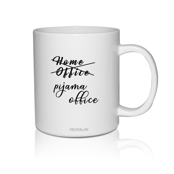Caneca Branca Personalizada Para Home Office Pijama Office