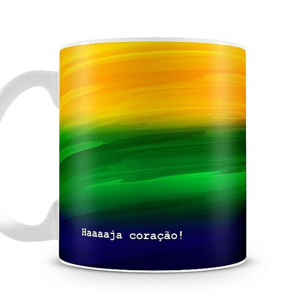 Caneca Brasil Haja Coração