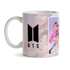 Caneca Bts Bangtan Boys Integrantes E Logo - Interior E Alça