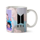 Caneca Bts Bangtan Boys Integrantes E Logo - Interior E Alça