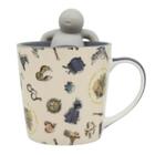 Caneca Buck Hogwarts Ícones Com Infusor Harry Potter