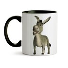 Caneca Burro Shrek - Interior E Alça Preta
