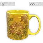 Caneca Café Com Leite Chá Reta De Porcelana 310 Ml Colorida E