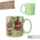 Caneca Café Com Leite Chá Reta De Porcelana 310 Ml Colorida E