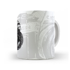 Caneca Câmera Canon Vintage Interior E Alça Branca