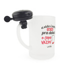 Caneca Campainha De Chopp A Vida É Muito Curta 400 Ml