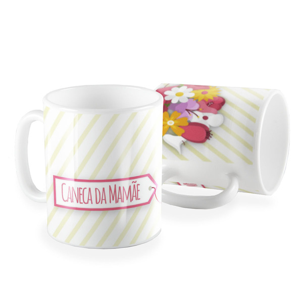 Caneca Caneca Da Mamae Listra Floral