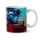 Caneca Carros Doc Hudson Radio - Interior E Alça Branca