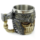 Caneca Caveira Medieval 400ml Com Alça De Machado Copo Decora