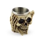 Caneca Caveira Não Escute Decorativa Chopp Cerveja 450ml Meta