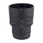 Caneca Caveira Preto Fosco Vidro 500ml