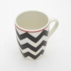 Caneca Cerâmica Branca E Preta Corona Onna 320ml Yoi