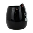 Caneca Cerâmica Preta Criativa Cachorro