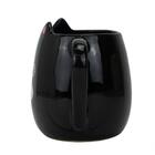 Caneca Cerâmica Preta Criativa Cachorro