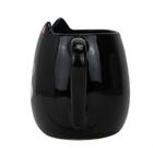 Caneca Cerâmica Preta Criativa Cachorro