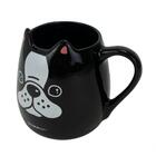 Caneca Cerâmica Preta Criativa Cachorro