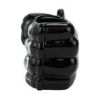 Caneca Cerâmica Preta Criativa Soco Inglês Tmj: Fs