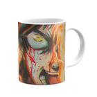 Caneca Cerâmina 325ml Anime Attack On Tittan Branca Top