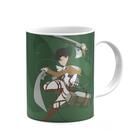 Caneca Cerâmina 325ml Anime Attack On Tittan Top Branca
