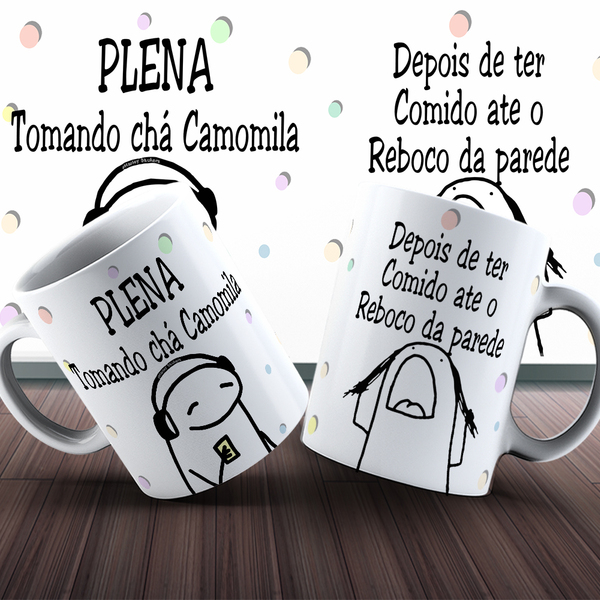 Caneca Cerâmina 325ml Flork Namorados Top Envio Imediato