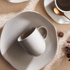 Caneca Chá Cerâmica 397ml Concreto Cinza