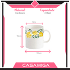 Caneca Chá Cerâmica Alice 318ml Amarelo