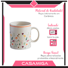 Caneca Chá Cerâmica Ashley 318ml Amarelo