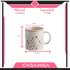 Caneca Chá Cerâmica Ashley 318ml Amarelo