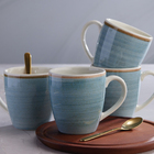 Caneca Chá Cerâmica Caoba 379ml Azul