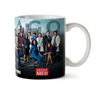 Caneca Chicago Fire Elenco Med - Interior E Alça Branca (simp