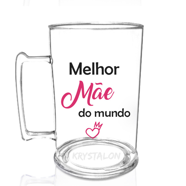 Caneca Chopp Personalizada Para Dia Das Mães - Melhor Mãe