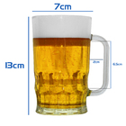 Caneca Chopp Vidro Copo Cerveja Festa Transparente 300ml