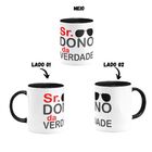Caneca Colorida Sr. Dono Da Verdade Em Cerâmica 325ml