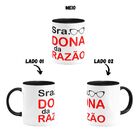 Caneca Colorida Sra. Dona Da Verdade Em Cerâmica 325ml