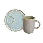 Caneca Com Pires Coup Green Granite 330 Ml Verde Porto Brasil