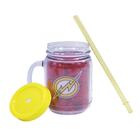 Caneca Com Tampa E Canudo Flash