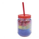 Caneca Com Tampa E Canudo Mulher Maravilha