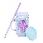 Caneca Com Tampa E Canudo Todo Dia É Dia De Ser Feliz