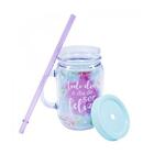 Caneca Com Tampa E Canudo Todo Dia É Dia De Ser Feliz