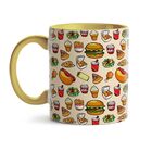 Caneca Comidinhas Figurinhas Sorvete Batata