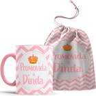 Caneca Convite Madrinha De Batismo Dinda