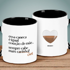 Caneca Coração De Mãe Café