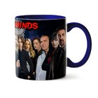 Caneca Criminal Minds Elenco - Interior E Alça Azul Escuro