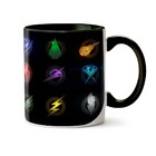 Caneca Dc's Legends Of Tomorrow Simbolos - Interior E Alça Pr